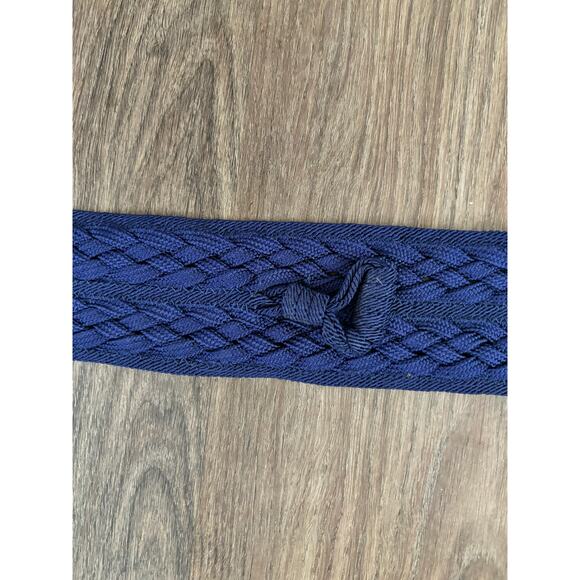Vintage Braided Rope Belt Royal Blue 36" Length AS IS - Picture 3 of 7